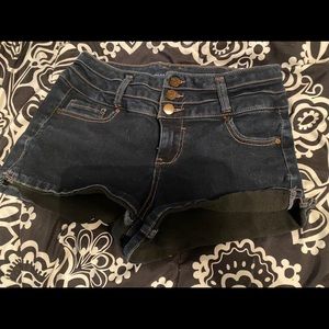 Dark blue high waisted shorts